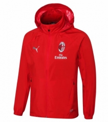 18-19 AC Milan Red Woven Windrunner Jacket