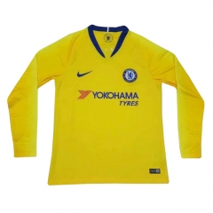 18-19 Chelsea Away Long Sleeve Soccer Jersey Shirt