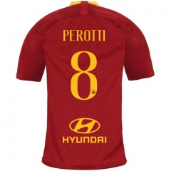 18-19 AS Roma PEROTTI 8 Home Soccer Jersey Shirt