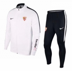 18-19 Sevilla White Training Suit (Jacket+Trouser)