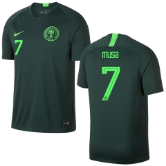 Nigeria Fifa World Cup 2018 Away Ahmed Musa 7 Soccer Jersey Shirt