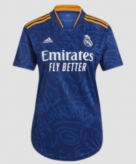 Women 21-22 Real Madrid Away Soccer Jersey Shirt
