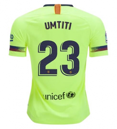 18-19 Barcelona Away Samuel Umtiti 23 Soccer Jersey Shirt