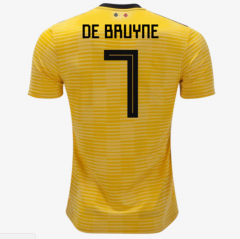 Belgium 2018 World Cup Away De Bruyne Soccer Jersey Shirt