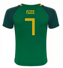 Cameroon 2018 World Cup Home Njie Soccer Jersey Shirt