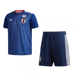Japan 2018 World Cup Home Soccer Jersey Uniform (Shirt + Shorts)