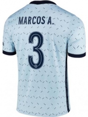 MARCOS #3 Cup Printing 20-21 Chelsea Away Soccer Jersey Shirt