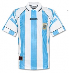 Retro 1996 Argentina Home Soccer Jersey Shirt
