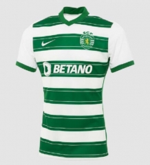 21-22 Sporting Lisbon Home Soccer Jersey Shirt