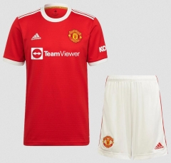 21-22 Manchester United Home Soccer Uniforms