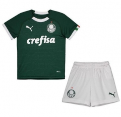 Kids Palmeiras 2019/2020 Home Soccer Jersey Kits (Shirt+Shorts)