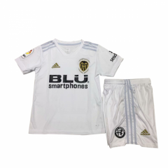 18-19 Valencia CF Home Children Soccer Jersey Kit Shirt + Shorts