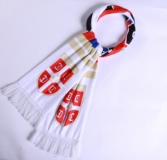 2018 World Cup Serbia Soccer Scarf White