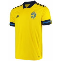 2020 Euro Sweden Home Soccer Jersey Shirt