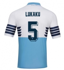 18-19 Lazio LUKAKU 5 Home Soccer Jersey Shirt