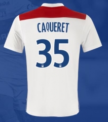 18-19 Olympique Lyonnais CAQUERET 35 Home Soccer Jersey Shirt