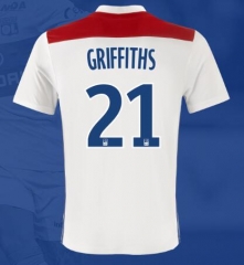 18-19 Olympique Lyonnais GRIFFITHS 21 Home Soccer Jersey Shirt