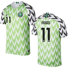 Nigeria Fifa World Cup 2018 Home Victor Moses 11 Soccer Jersey Shirt