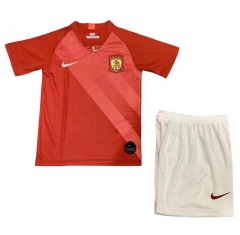 Guangzhou Evergrande 2019/2020 Home Children Soccer Jersey Kit Shirt + Shorts