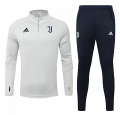 20-21 Juventus Grey White Training Top and Pants
