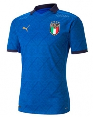 Player Version 2020 Euro Italy Home Soccer Jersey Shirt