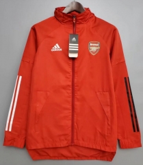 21-22 Arsenal Red Windrunner Hoodie Jacket