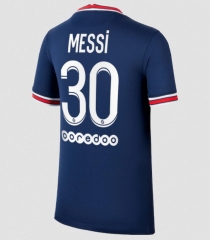 MESSI #30 21-22 PSG Home Soccer Jersey Shirt