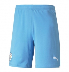 21-22 Manchester City Home Soccer Shorts