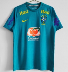 2021 Brazil Green Pre-Match Training Shirt