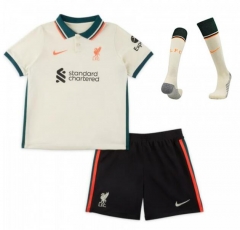 Children 21-22 Liverpool Away Soccer Full Kits