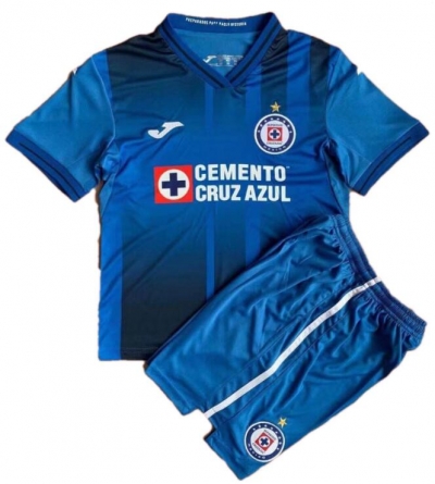 Children 21-22 Cruz Azul Home Soccer Kit
