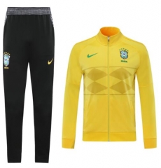 2020 Brazil Yellow Tracksuits Jacket and Pants