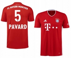 Benjamin Pavard 5 Bayern Munich 20-21 Home Soccer Jersey Shirt
