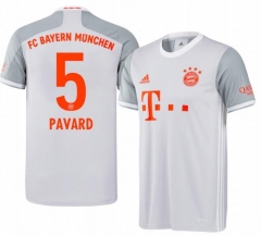 Benjamin Pavard 5 Bayern Munich 20-21 Away Soccer Jersey Shirt
