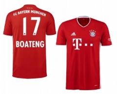 Jérôme Boateng 17 Bayern Munich 20-21 Home Soccer Jersey Shirt