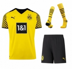 21-22 Borussia Dortmund Home Soccer Full Kit