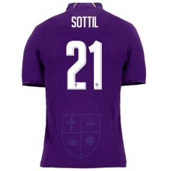 18-19 Fiorentina SOTTIL 21 Home Soccer Jersey Shirt