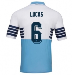 18-19 Lazio LUCAS 6 Home Soccer Jersey Shirt