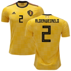 Belgium 2018 World Cup Away TOBY ALDERWEIRELD 2 Soccer Jersey Shirt