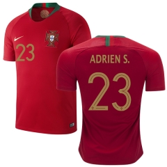 Portugal 2018 World Cup ADRIEN SILVA 23 Home Soccer Jersey Shirt