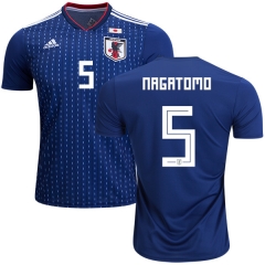 Japan 2018 World Cup YUTO NAGATOMO 5 Home Soccer Jersey Shirt