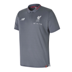 Liverpool 2018 Grey Polo Shirt