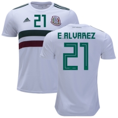 Mexico 2018 World Cup Away EDSON ALVAREZ 21 Soccer Jersey Shirt