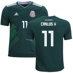 Mexico 2018 World Cup Home CARLOS VELA 11 Soccer Jersey Shirt