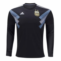 Argentina 2018 World Cup Away Long Sleeve Soccer Jersey Shirt