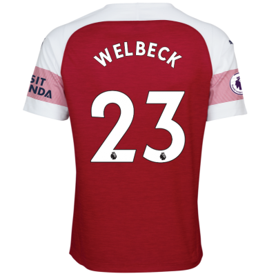 18-19 Arsenal Danny Welbeck 23 Home Soccer Jersey Shirt