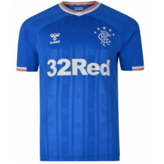 19-20 Glasgow Rangers Home Soccer Jersey Shirt