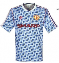 Retro 90-92 Manchester United Away Soccer Jersey Shirt