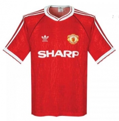 Retro 90-92 Manchester United Home Soccer Jersey Shirt