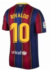 RIVALDO 10 Barcelona 20-21 Home Soccer Jersey Shirt